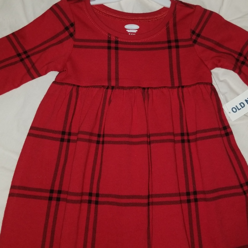 Brand New with Tags, plaid red and black dress